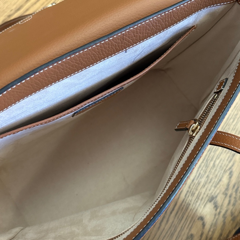 Strathberry Mosaic Brown Leather Tote Bag - Picture 4 of 7